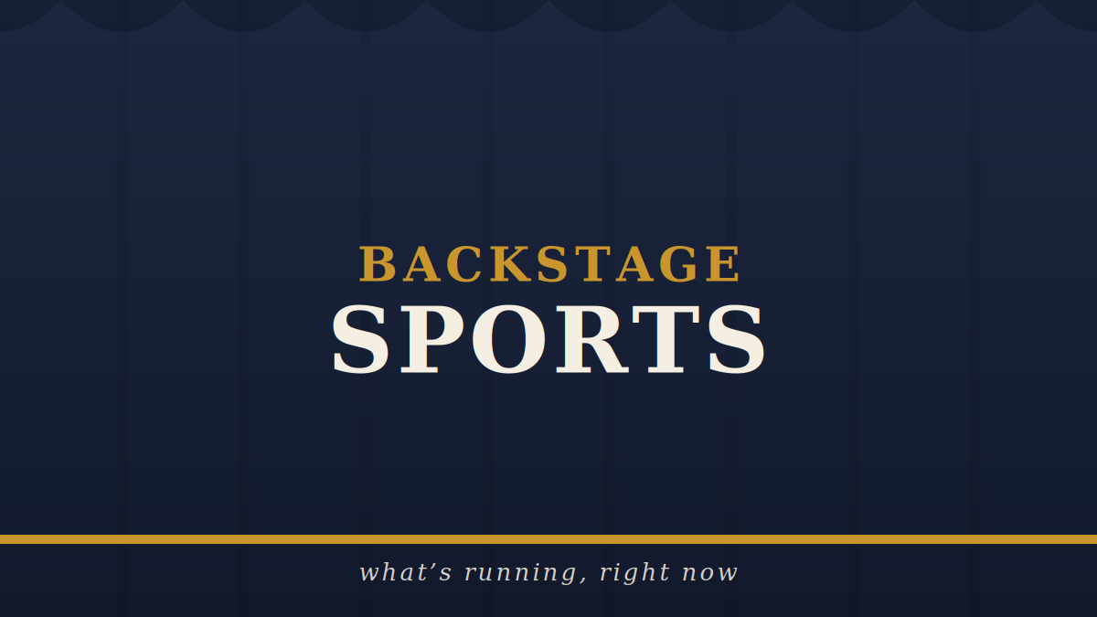 Backstage sports